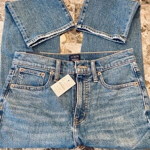 J. Crew Factory Women's NWT Essential Straight Jean Soft Med Wash Cowgirl  SZ 27